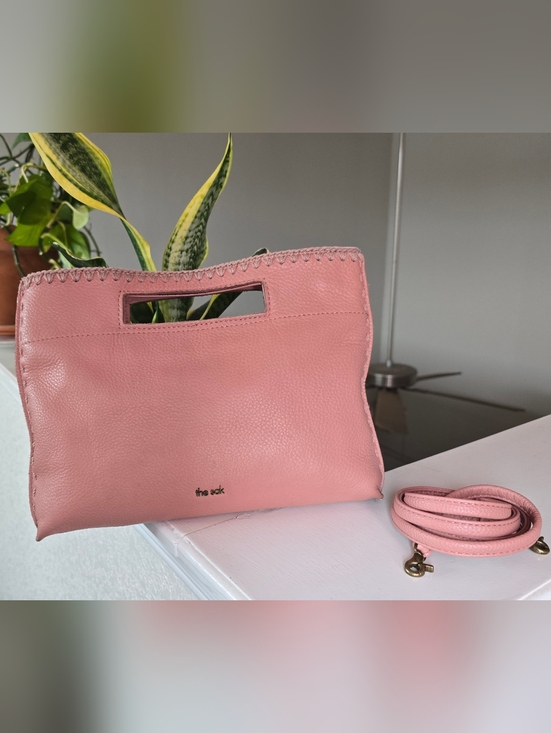 The Sak Handbags - The Sak Linden Pebbled Leather Vintage Coral Handbag